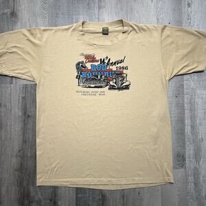 VTG Cheyenne Rods & Customs 14th Annual Hot Rod Classic Car Show T Shirt 1986 XL